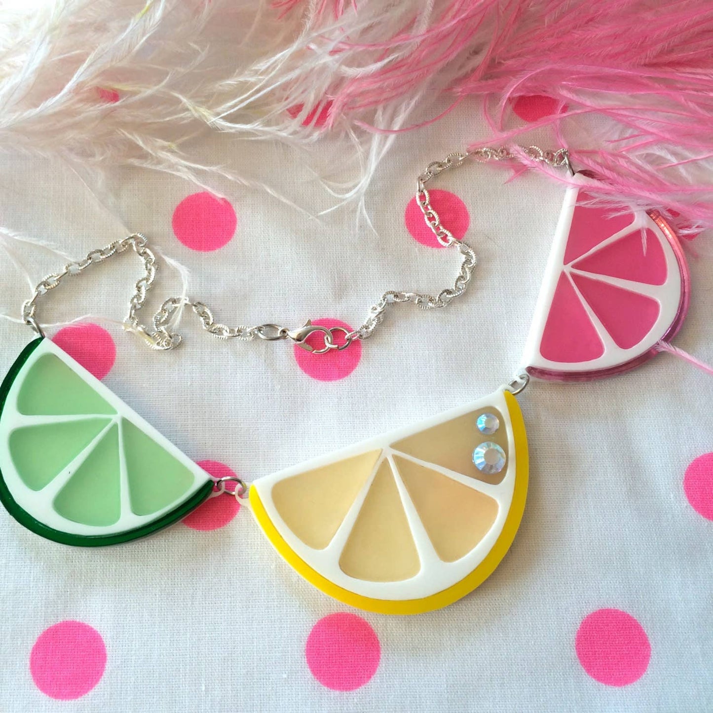 Fruit Slice Acrylic Statement Necklace Quirks!