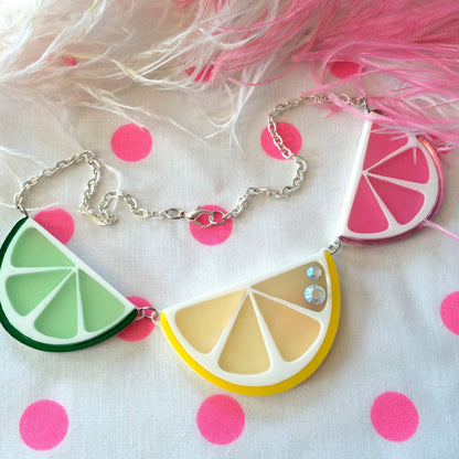 Fruit Slice Acrylic Statement Necklace Quirks!