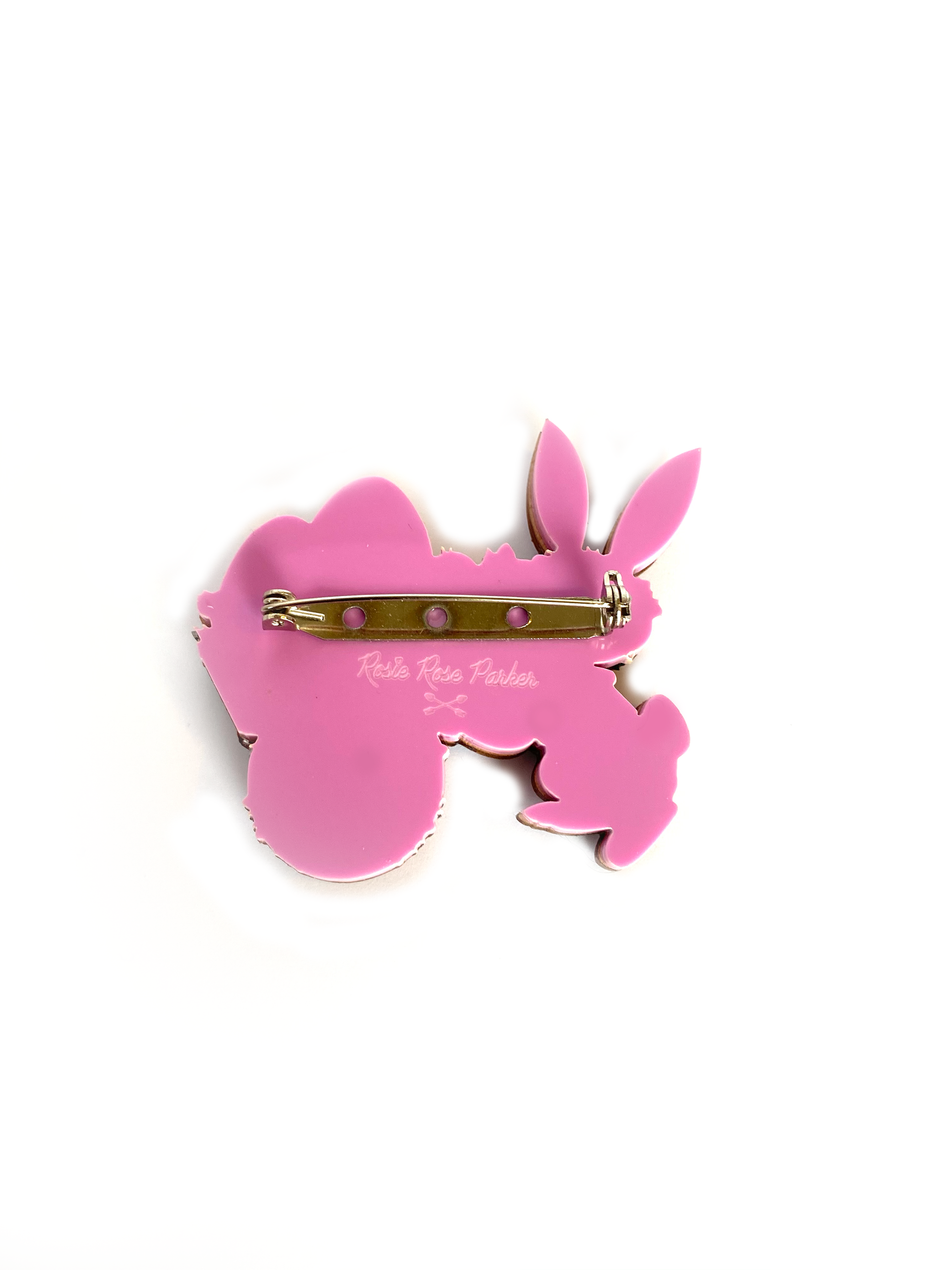 Benny Bunny and his Easter Egg Cart Brooch by Rosie Rose Parker Quirks!