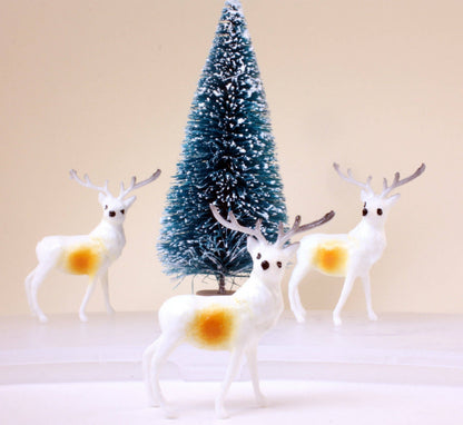 Retro Style 1.5" Reindeer Decorative Figurine, 1960s Quirks!
