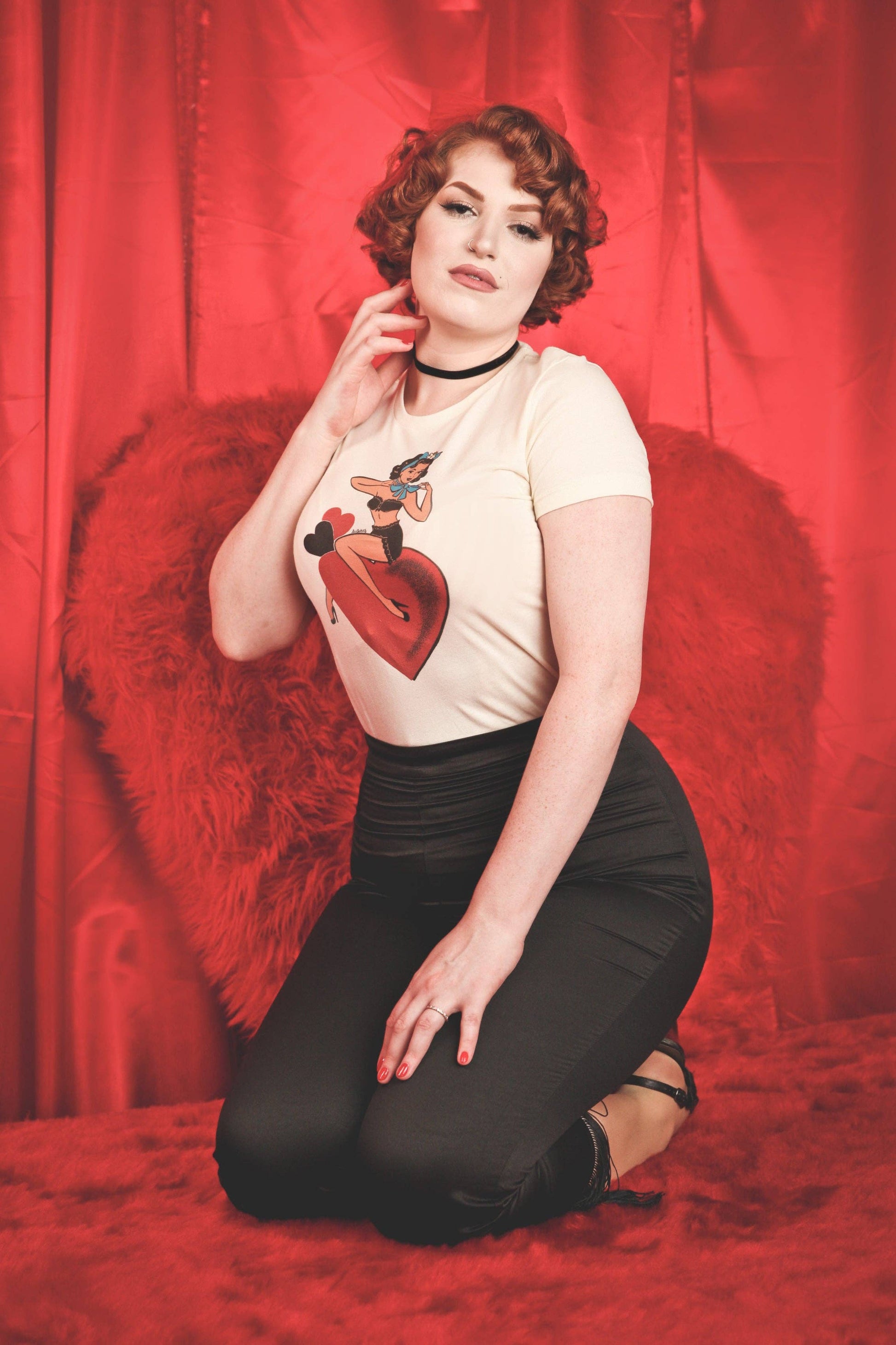 All My Love Fitted Tee in Ivory Quirks!