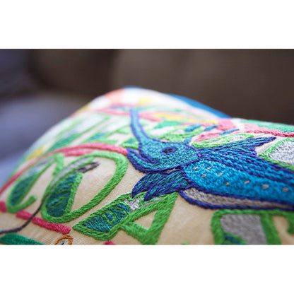 Emerald Coast Hand-Embroidered Pillow Quirks!