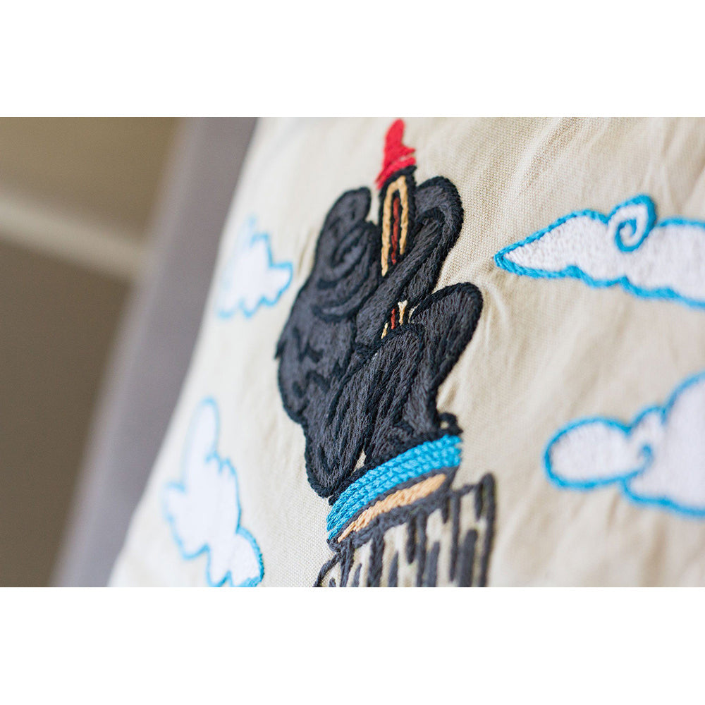 Empire State Hand-Embroidered Pillow Quirks!