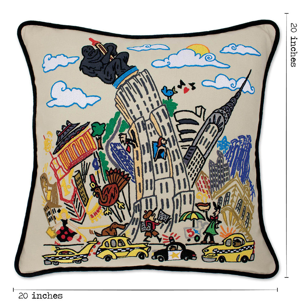 Empire State Hand-Embroidered Pillow Quirks!