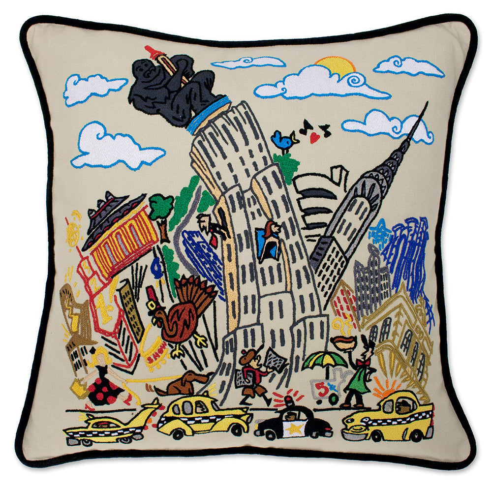 Empire State Hand-Embroidered Pillow Quirks!