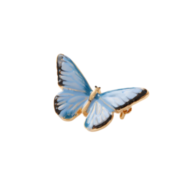 Enamel Blue Butterfly Brooch by Fable England Quirks!