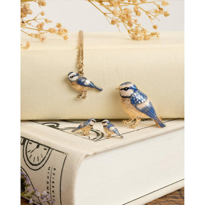 Enamel Blue Tit Brooch by Fable England Quirks!