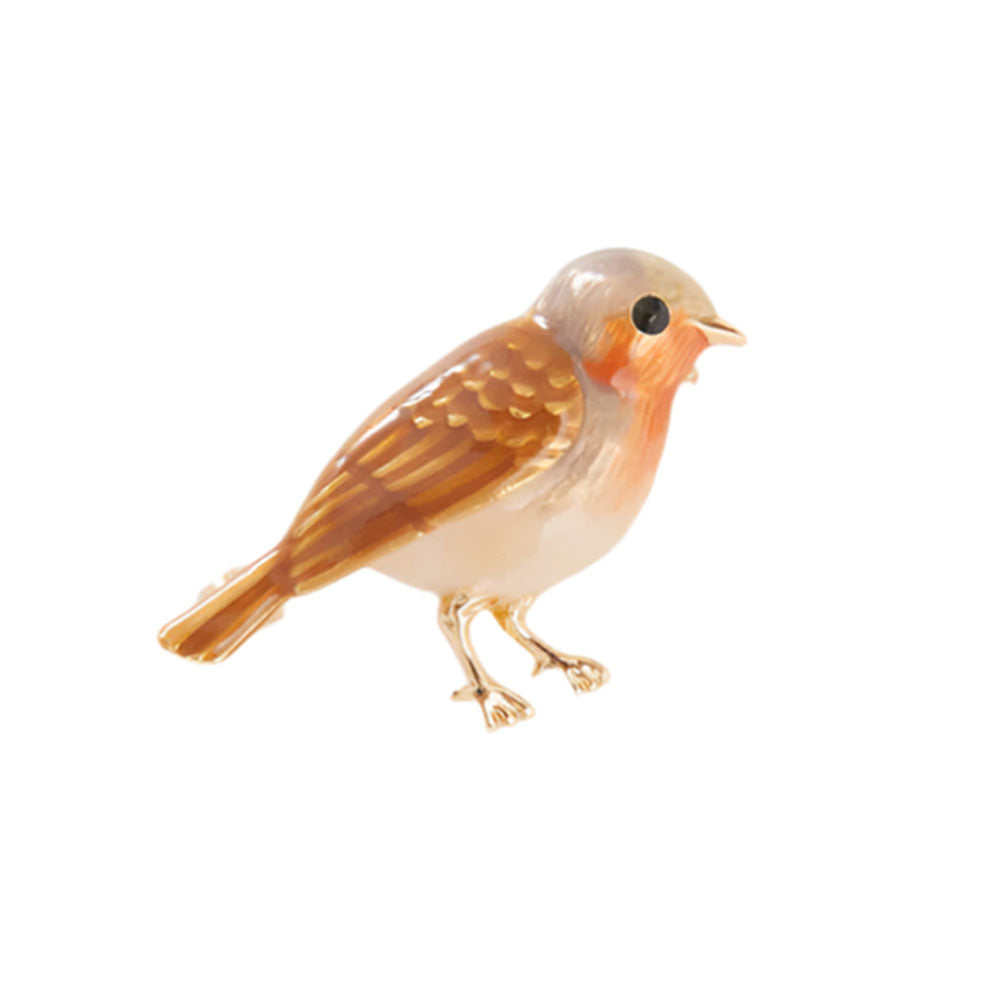 Enamel Robin Brooch by Fable England Quirks!