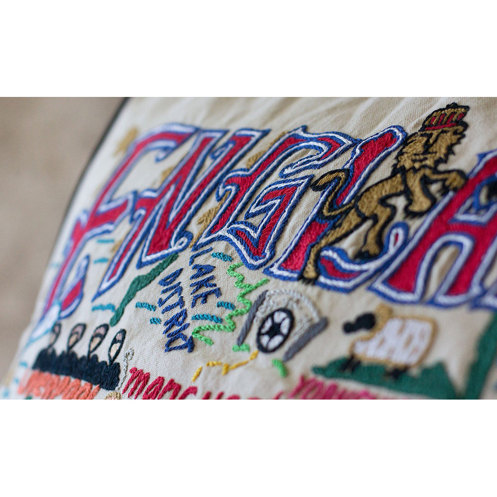 England Hand-Embroidered Pillow Quirks!