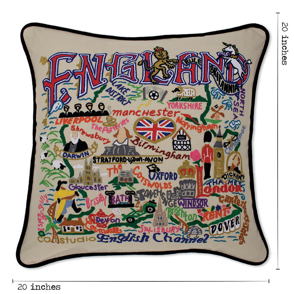 England Hand-Embroidered Pillow Quirks!