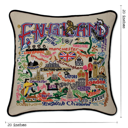 England Hand-Embroidered Pillow Quirks!