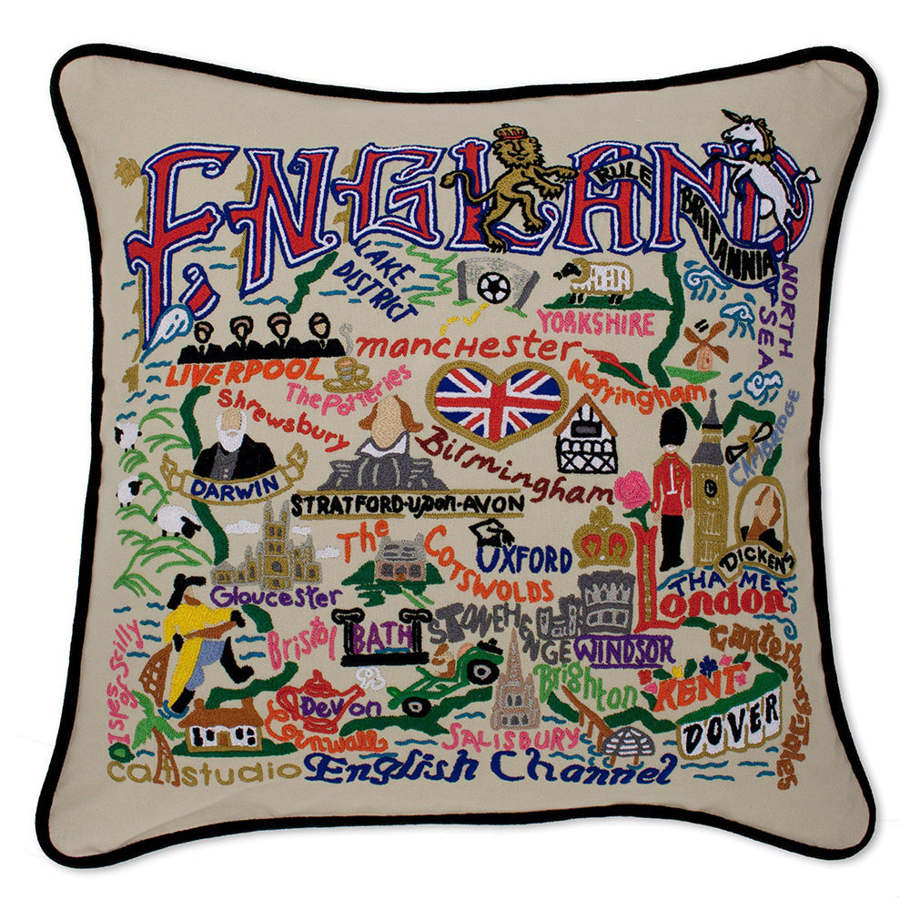 England Hand-Embroidered Pillow Quirks!