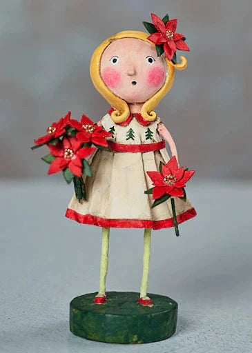 Etta Poinsettia Christmas Figurine by Lori Mitchell Quirks!