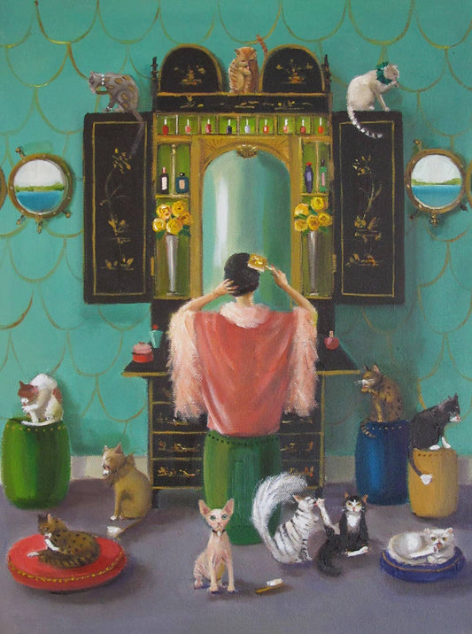 Miss Mink Lesson 1 Art Print by Janet Hill Quirks!