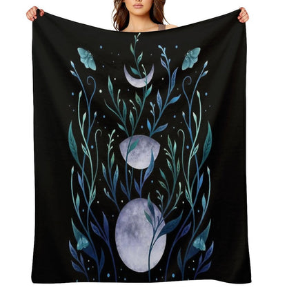 Phase & Grow - Teal Throw Blanket