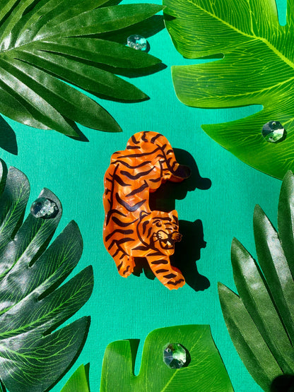 Tiger Acetate Hair Claw  Quirks!