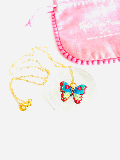 Butterfly Necklace on Gold Chain by Rosie Rose Parker Quirks!