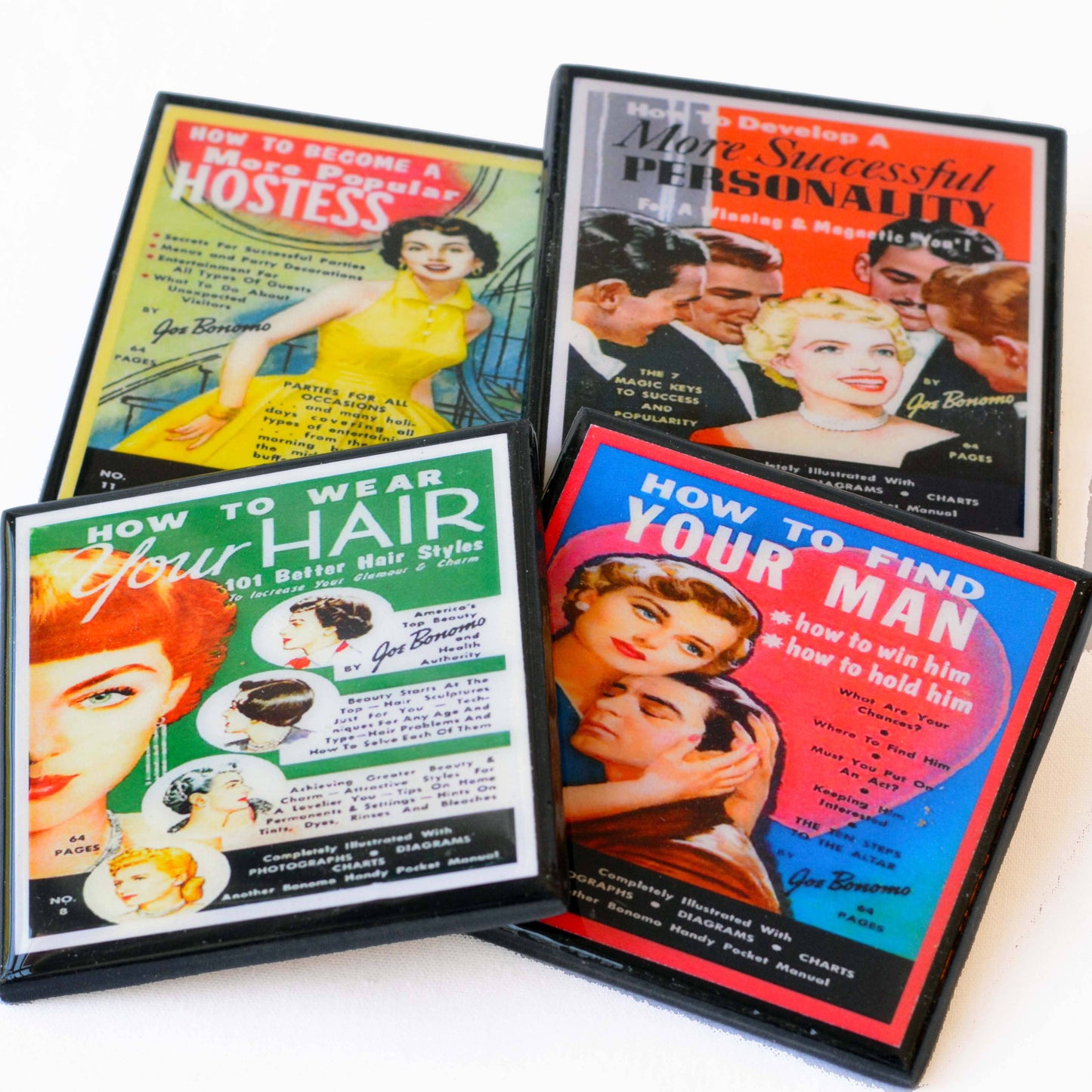 Funny, retro (and dubious) Advice for Women Coasters Quirks!