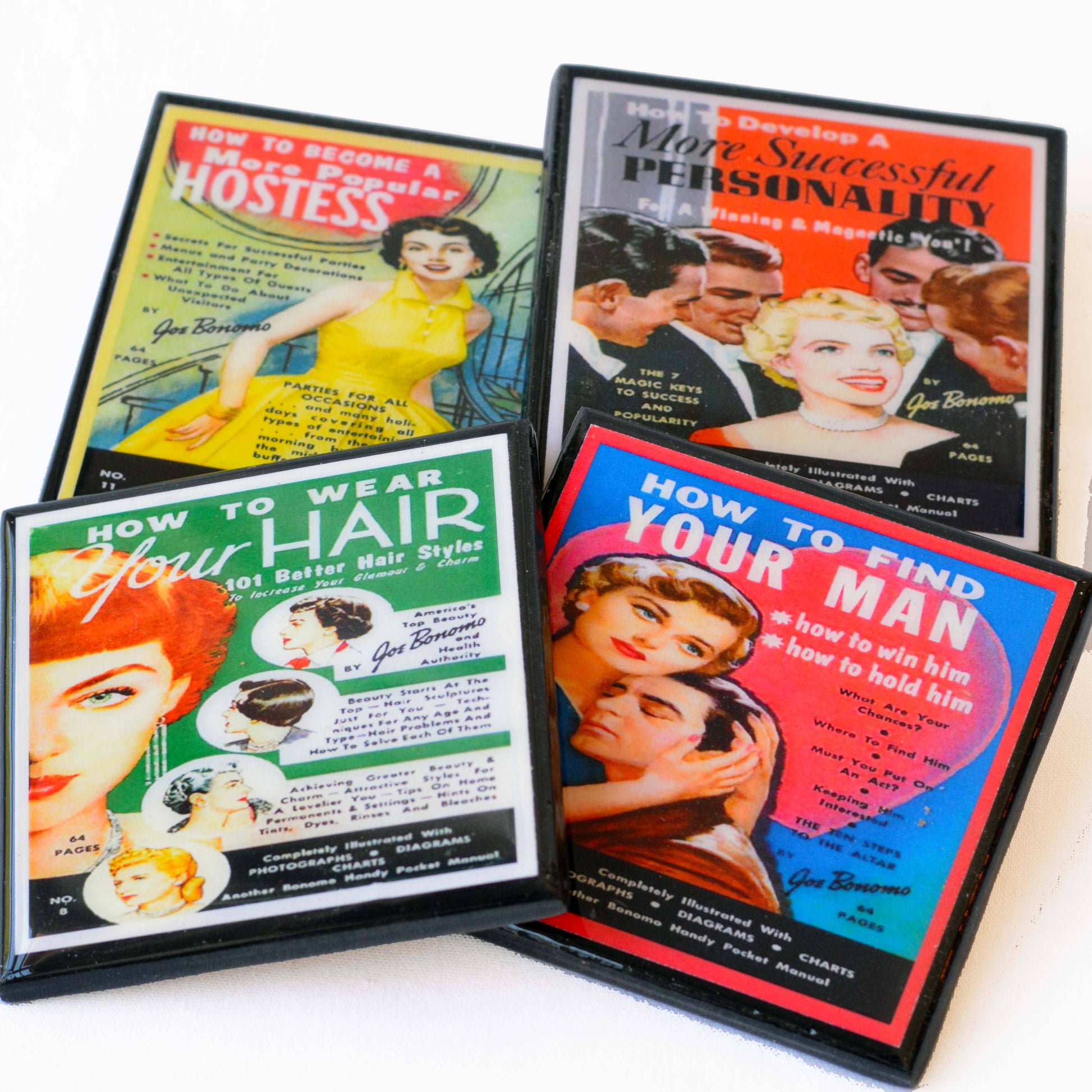 Funny, retro (and dubious) Advice for Women Coasters Quirks!