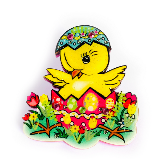 Benny the Easter Chick Brooch by Rosie Rose Parker Quirks!