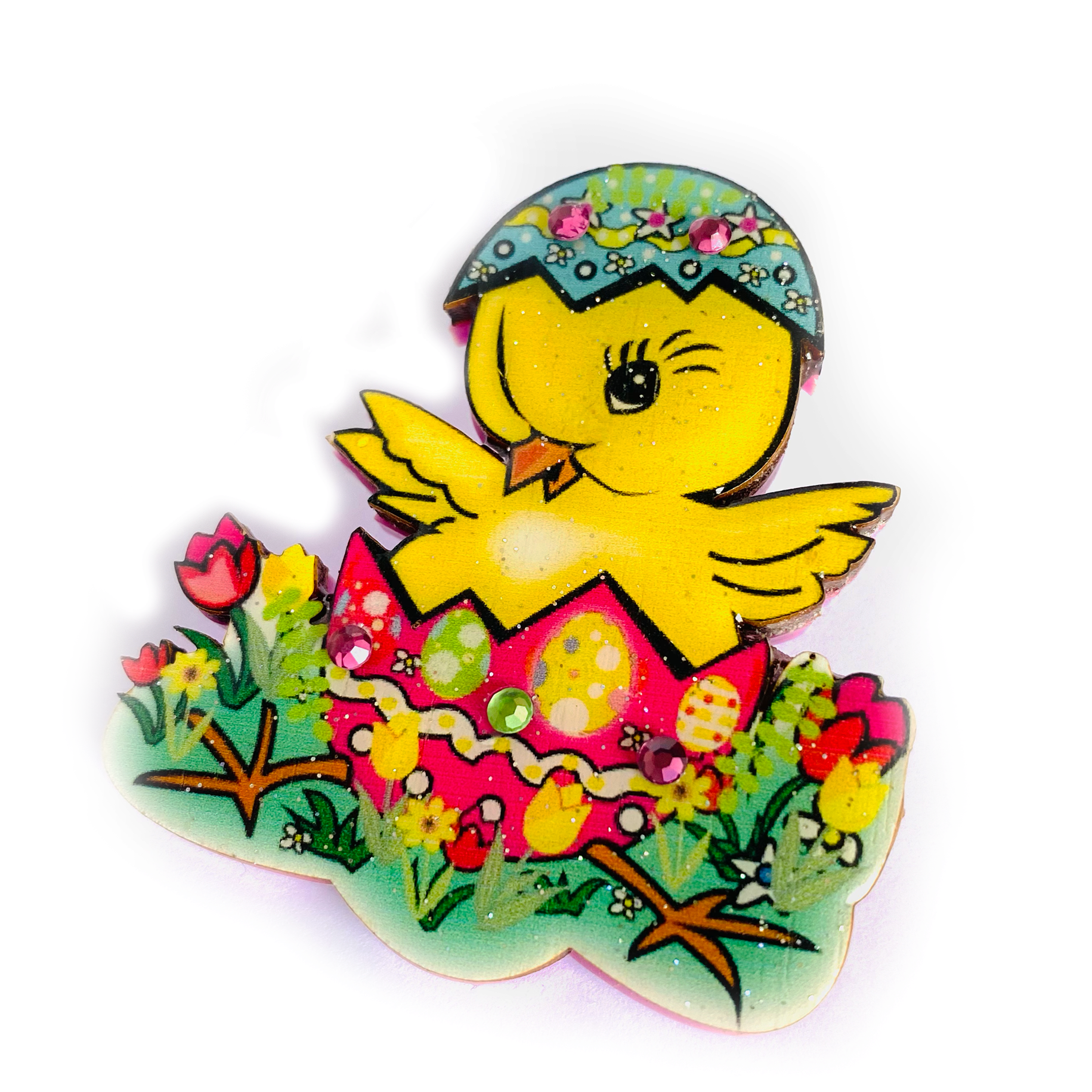 Benny the Easter Chick Brooch by Rosie Rose Parker Quirks!