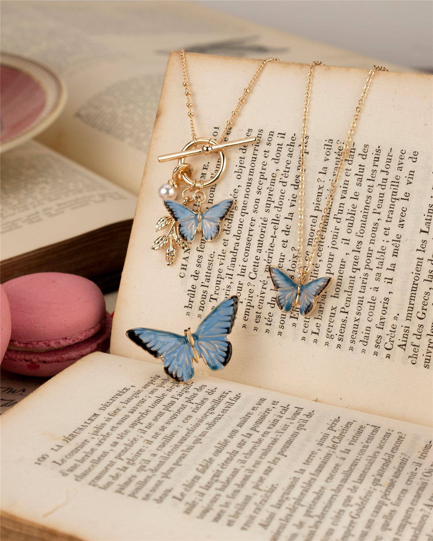 FABLE Enamel Blue Butterfly Short Necklace Quirks!