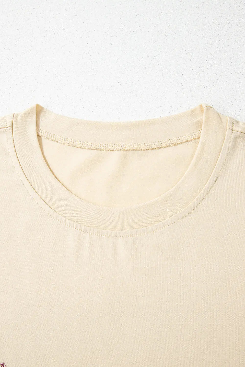 Parchment  Burro Cactus Graphic Crew Neck Plus Size Tee Shewin