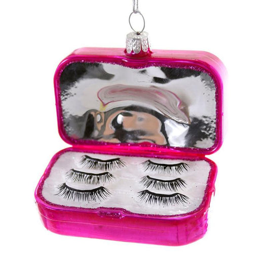 Fake Eyelashes Blown Glass Ornament by Cody Foster & Co Quirks!