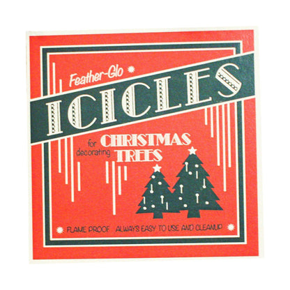 Feather-Glo Icicles Christmas Sign Decor Wood Cutout Quirks!