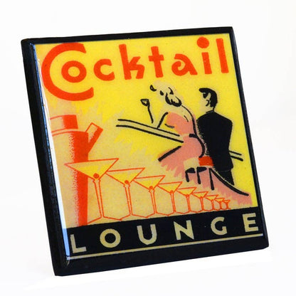 Classic Cocktail Lounge Drink Coaster Set Quirks!