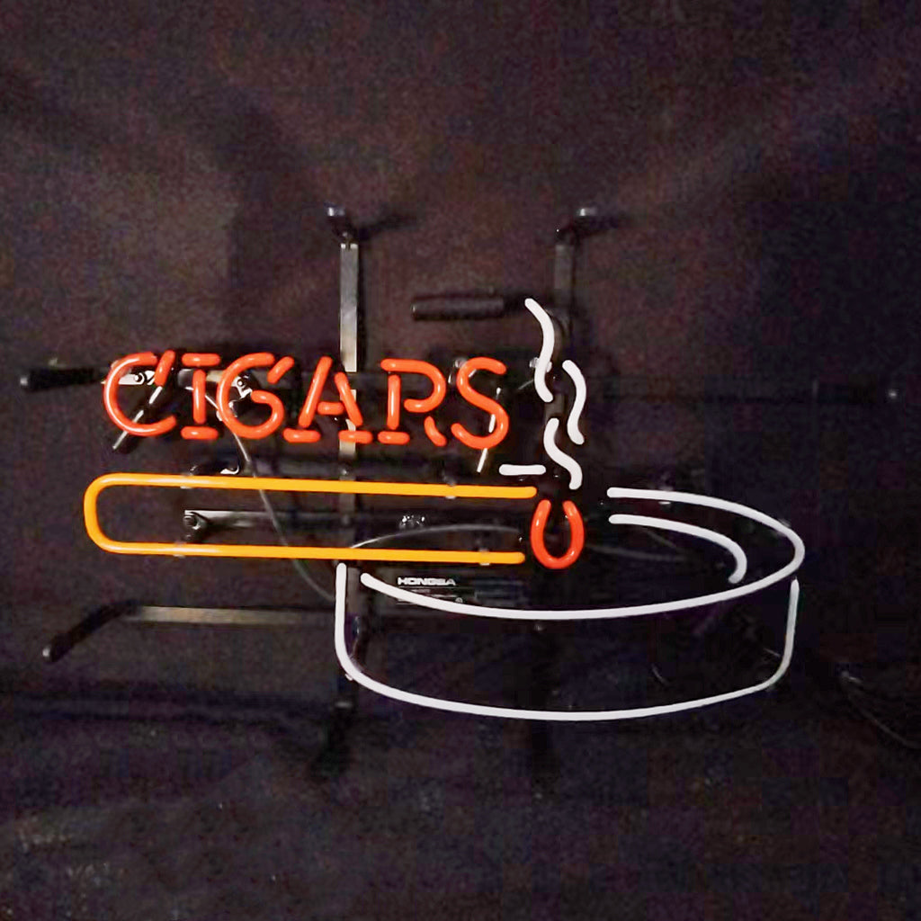 Fire Cigars Ashtray Neon Signs Neon Signs Land