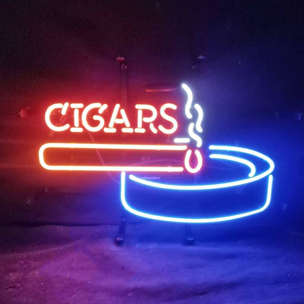 Fire Cigars Ashtray Neon Signs Neon Signs Land