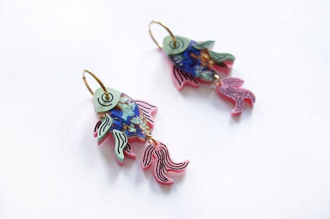 Fish Earrings by Laliblue Quirks!