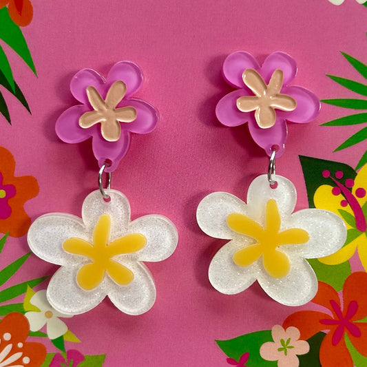Floral Fantasy Earrings by Miss Fluff x Lipstick & Chrome Quirks!