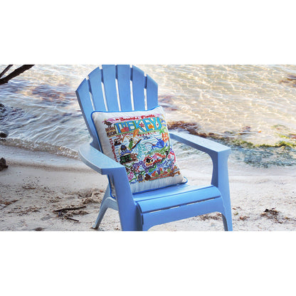 The Keys Florida Hand-Embroidered Pillow Quirks!