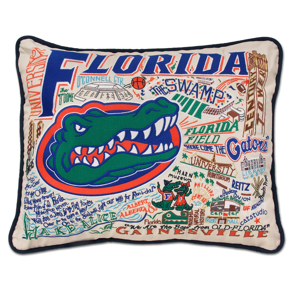 Florida, University of Collegiate Hand-Embroidered Pillow Quirks!
