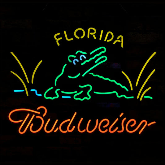 Florida Gator Budweiser Neon Signs Light Neon Signs Land