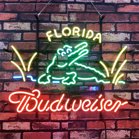 Florida Gator Budweiser Neon Signs Light Neon Signs Land