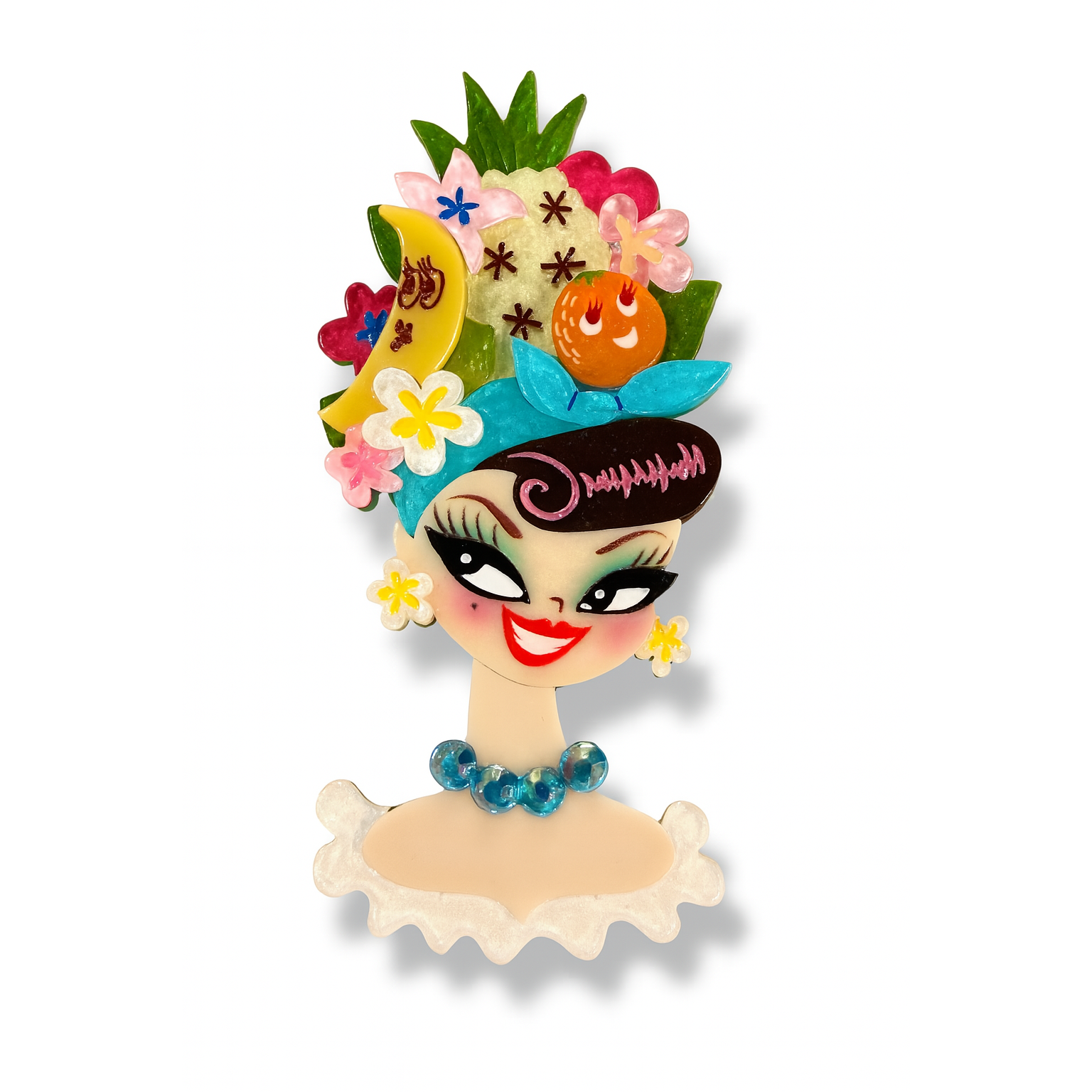 Forbidden Fruits Brooch by Miss Fluff x Lipstick & Chrome Quirks!