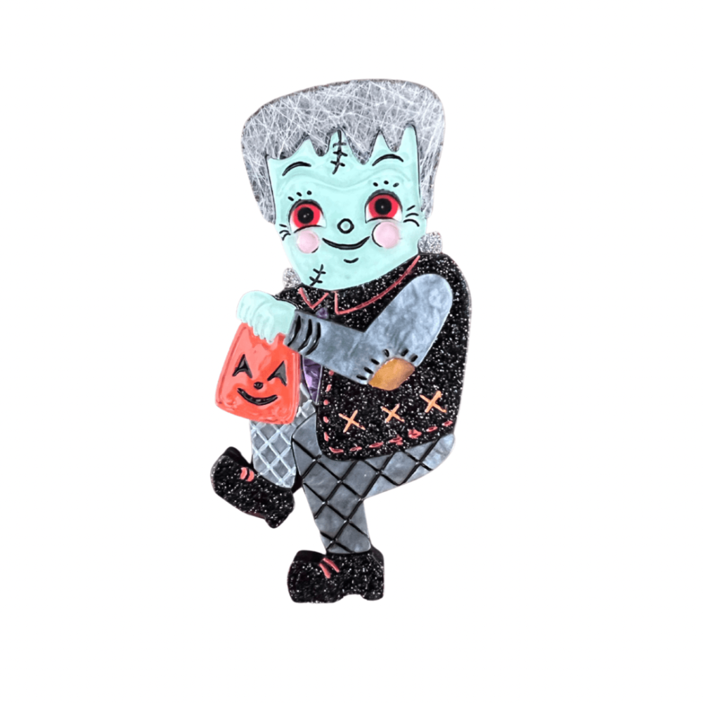 Frankenstomp Brooch by Johanna Parker x Lipstick & Chrome Quirks!