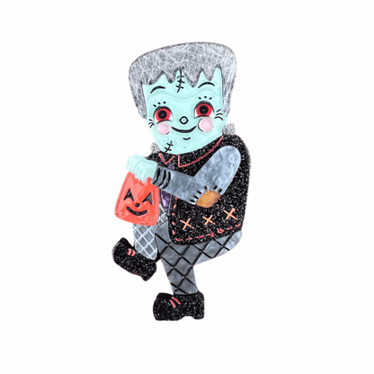 Frankenstomp Brooch by Johanna Parker x Lipstick & Chrome Quirks!