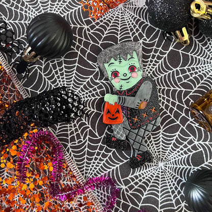 Frankenstomp Brooch by Johanna Parker x Lipstick & Chrome Quirks!