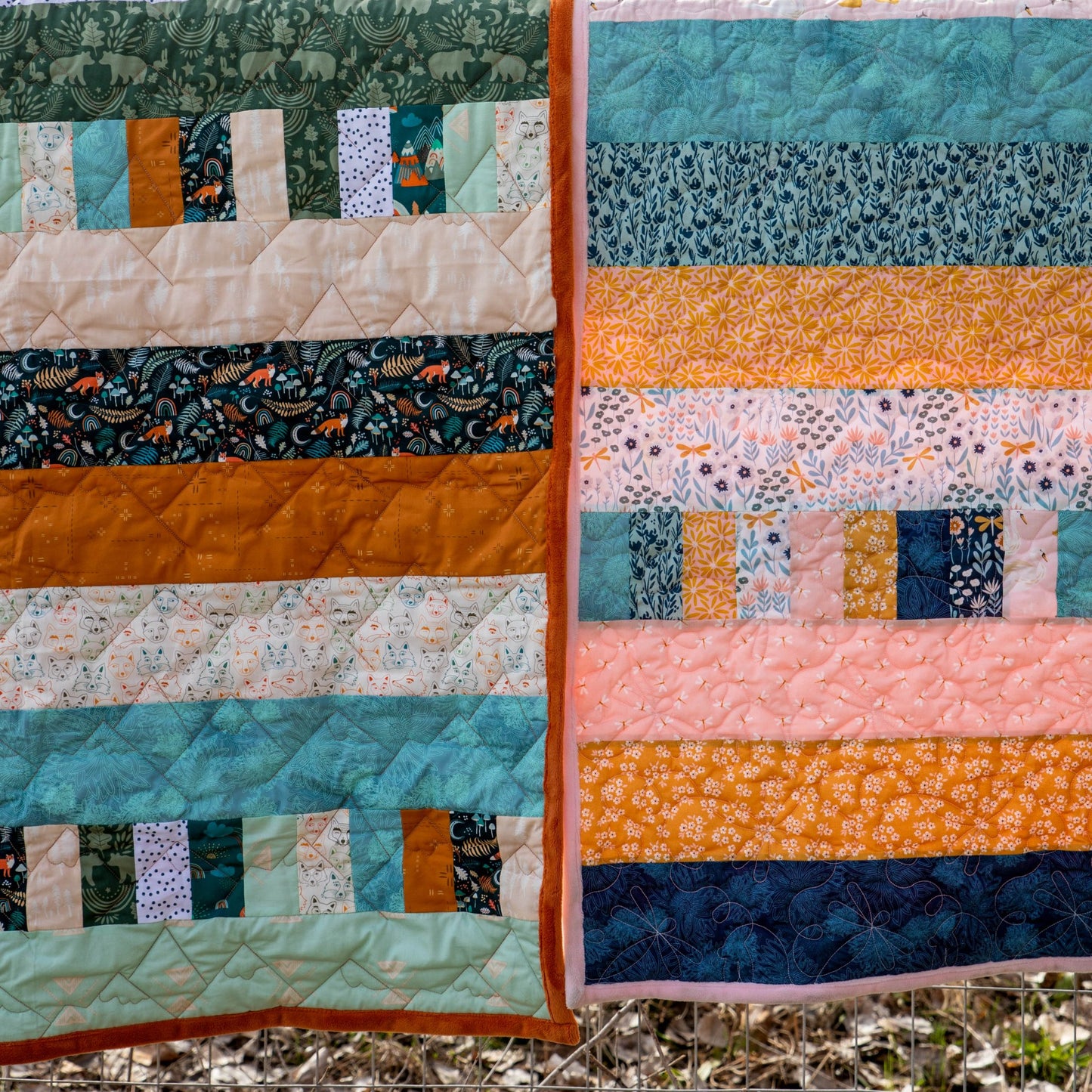 Bricks and Beams Quilt Kit - Timberline - Creative Freedom Collective