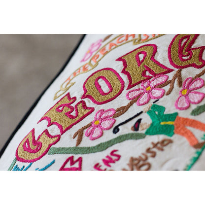Georgia Hand-Embroidered Pillow Quirks!