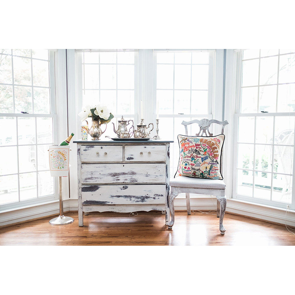 Georgia Hand-Embroidered Pillow Quirks!