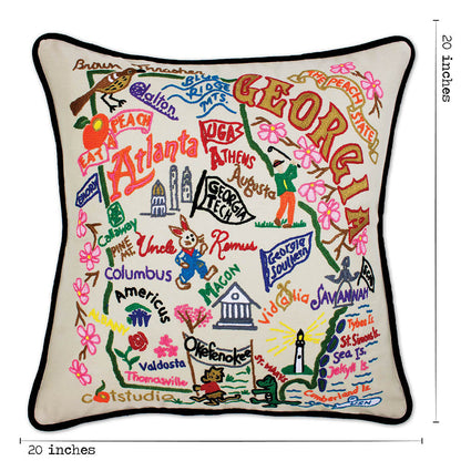 Georgia Hand-Embroidered Pillow Quirks!