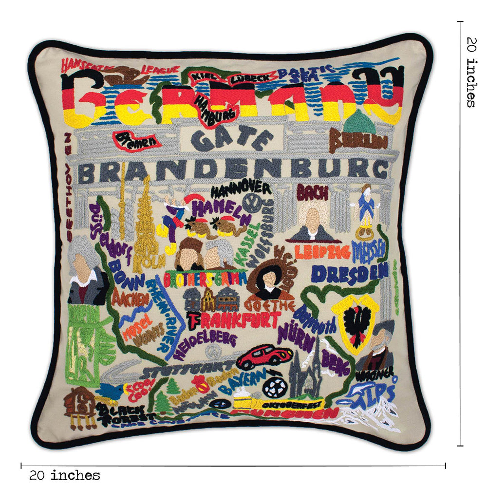 Germany Hand-Embroidered Pillow Quirks!