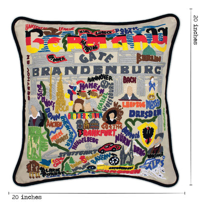 Germany Hand-Embroidered Pillow Quirks!