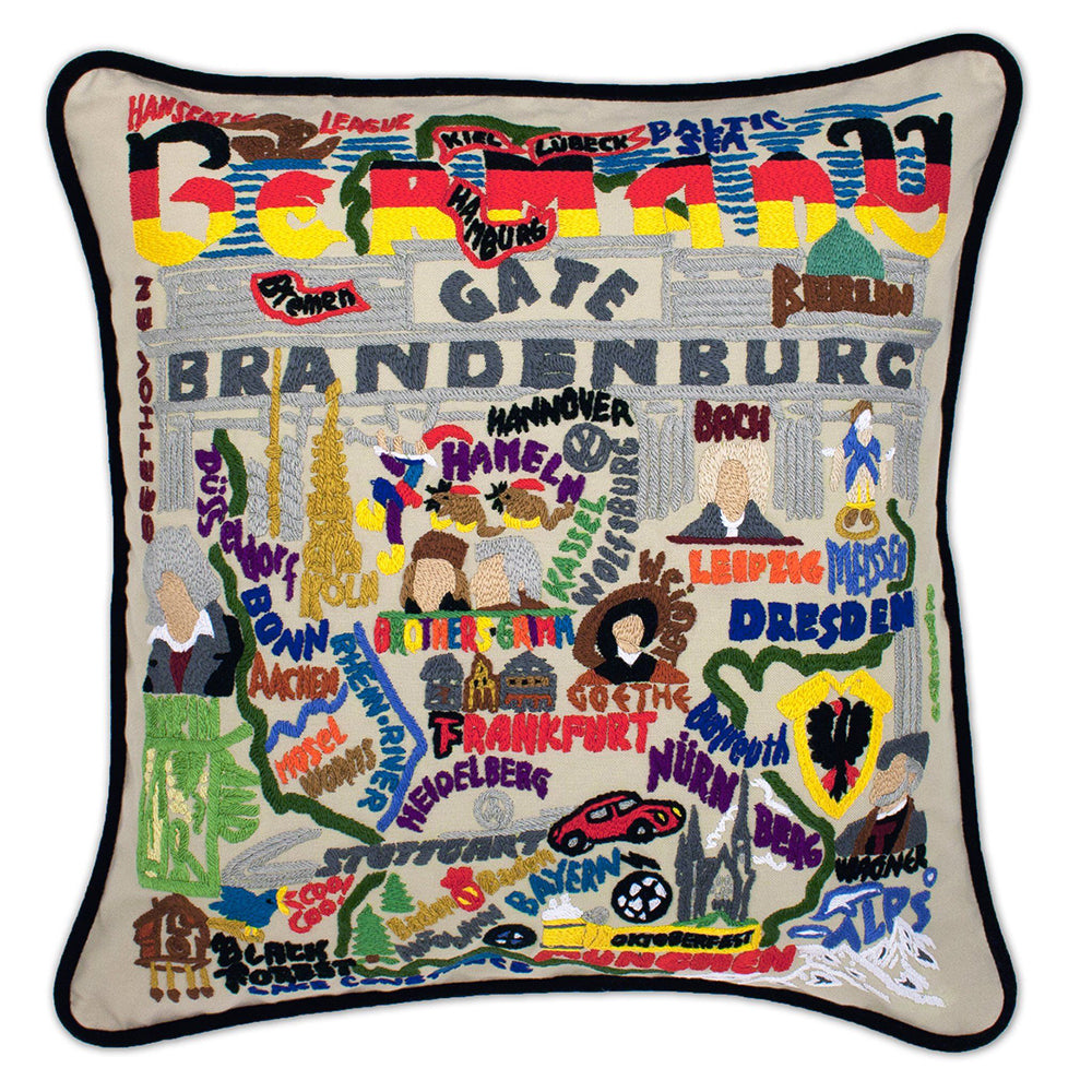 Germany Hand-Embroidered Pillow Quirks!