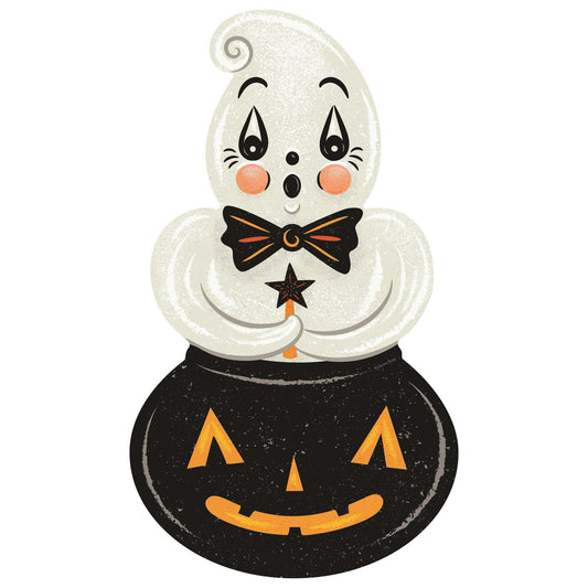 Ghostie in Caudron Die Cut Vinyl Halloween Floor Decor by Johanna Parker -102"